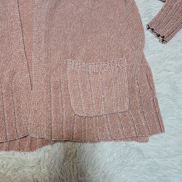 Seven7 Chenille Open Cardigan Sweater Sz SMALL Soft Cozy Pastel Cottagecore - Picture 2 of 8